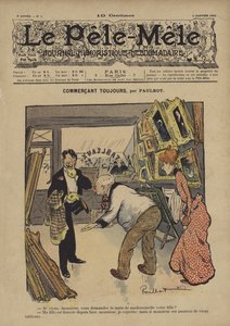 Commercant toujours. Illustration for Le Pele-Mele by French School