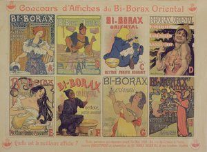 Competition for best poster advertising the French cleaning agent Bi-Borax Oriental by French School