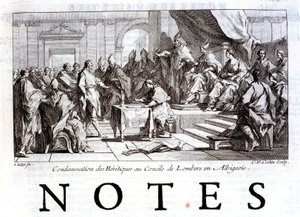 Condemnation of Heretics at the Council of Lombers by French School