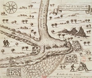 Confluence of the Black, the Joto and the Senegal, illustration from 
