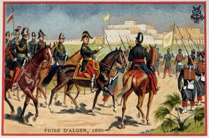 Conquest of Algeria: Marshal de Bourmont (Louis Auguste, Count of Bourmont) (1773-1846) at the capture of Algiers by French School