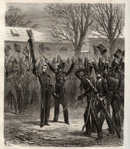 Conspiracy of Strasbourg 1836 led by prince Louis Napoleon, future Napoleon III, against July Monarchy