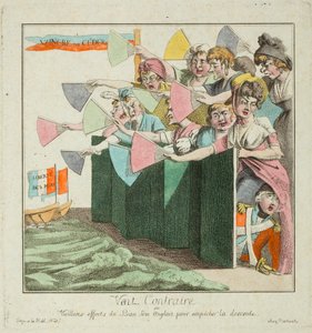 Contrary Wind or Valiant Efforts of the English Fair Sex to Prevent the Invasion by French School