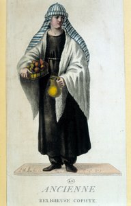 Coptic nun in Egypt in the 18th century by French School