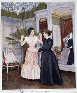 Corset fitting session at Léoty