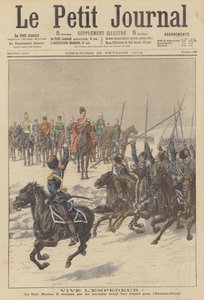 Cossacks Acclaiming Tsar Nicholas II Before Departing for the Far East to Fight the Japanese by French School
