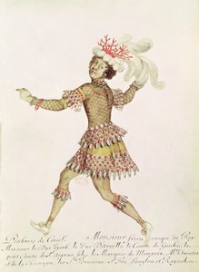 Costume Design for a Coral Fisher for The Marriage of Thetis and Peleus by Francesco Cavalli by French School