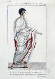 Costume of comedian Francois-Joseph Talma in the tragedy 