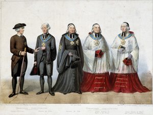 Costume of the 24 Counts of Canons of the Cathedral of Strasbourg by French School