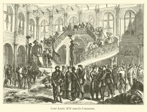 Court of Louis XVI during the Commune by French School