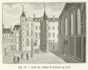 Courtyard of the College of Lisieux in 1779
