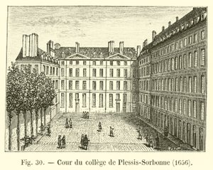 Courtyard of the College of Plessis-Sorbonne, 1656 by French School