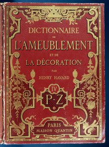 Cover of Dictionary of Furniture and Decoration by French School