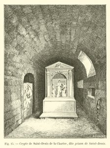 Crypt of Saint-Denis de la Chartre, Known as the Prison of Saint-Denis by French School