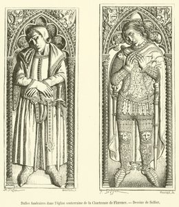 Funerary Slabs in the Underground Church of the Charterhouse of Florence (engraving) by French School