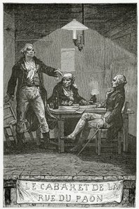 Danton, Marat, Robespierre - Illustration from Ninety-Three by French School