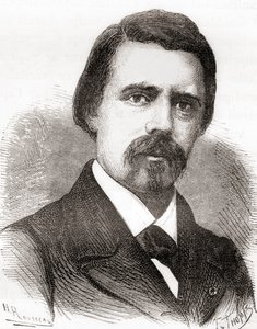 David Edward Hughes, from Les Merveilles de la Science, published c.1870 by French School