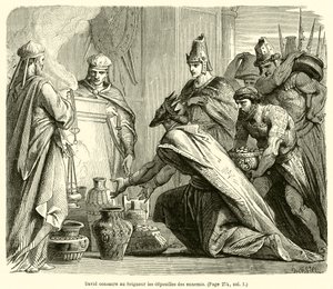 David Consecrates the Spoils of the Enemies to the Lord by French School