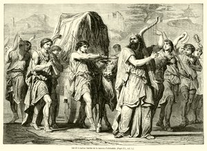 David Brings the Ark from the House of Abinadab by French School