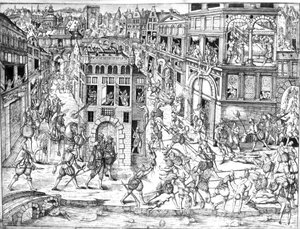 Death of Admiral Gaspard II de Coligny, at the time of St. Bartholomew