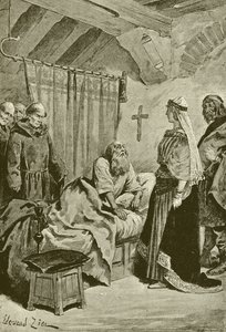 Death of Pretextat, Bishop of Rouen by French School