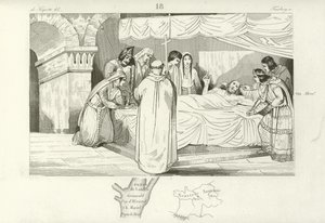 Death of the Frankish statesman Pepin of Heristal, 714 by French School