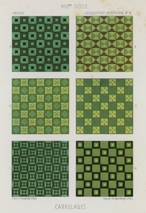 Decorative Tiles of the 14th Century by French School