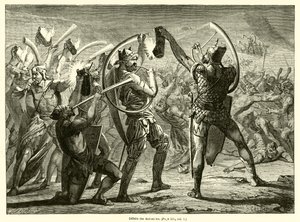 Defeat of the Midianites by French School