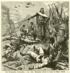 Defeat of the Italians at the Battle of Amba Alagi, First Italo-Ethiopian War by French School