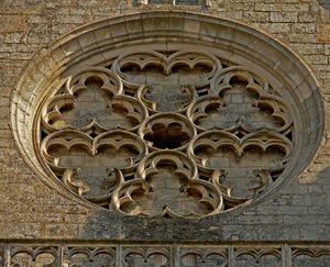 Rosette on the west façade by French School