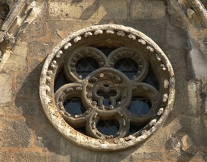 Rosette on the west façade by French School