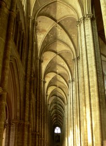 View of the south aisle by French School
