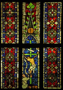 The Crucifixion, originally from the church of the St Franciscans in Colmar? by French School