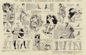 Dessus et dessous, Chaussures, bas et jarretieres