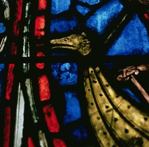 Detail from one of the windows by French School