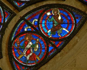 Detail (two elders of the apocalypse) by French School