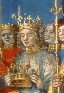 Coronation of Louis VIII and Blanche de Castile at Reims (detail)
