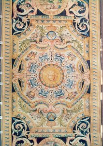 Detail of a Savonnerie Carpet Made for the Grande Galerie of the Louvre by French School