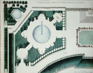 Detail of the Gardens at Marly by French School