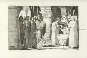 Dethroning of Childeric III, King of the Franks, 752 by French School