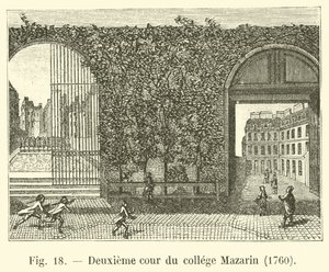 Second courtyard of the Mazarin College, 1760