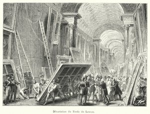 Devastation of the Louvre Museum (engraving)