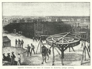 Diamond Mines of Kimberley, Cape of Good Hope, South Africa by French School