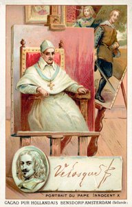 Diego Velasquez, Spanish painter, and portrait of Pope Innocent X