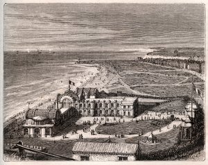 Dieppe - Normandie - engraving in 