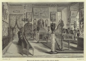Display of living room furniture, Pavillon de Flore, Louvre Palace, Paris by French School