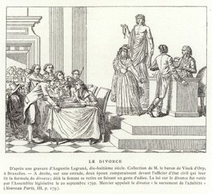 Divorce in Revolutionary France by French School