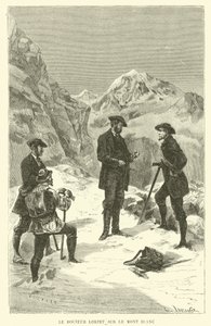 Doctor Lortet on Mont Blanc by French School
