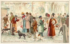 Dog Market, Paris by French School