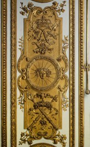 Doorwood of the Venus Salon with Sun and Sceptre by French School
